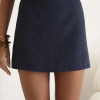 SHORT SAIA ALFAIATARIA GABY - AZUL MARINHO