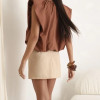 SHORT SAIA ALFAIATARIA GABY - AREIA