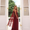 VESTIDO LONGO UM OMBRO SOPHIA - VINHO
