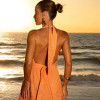 VESTIDO LONGO BORDADO SUMMER - LARANJA