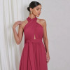 VESTIDO DE FESTA LONGO COM CALDA GISELE - GOIABA