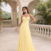 VESTIDO DE FESTA TANGARÁ PLISSADO - AMARELO
