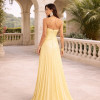 VESTIDO DE FESTA TANGARÁ PLISSADO - AMARELO