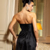 VESTIDO DE FESTA CAMILLE TAFETÁ CHOKER - PRETO