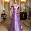 VESTIDO VITÓRIA ZIBELINE OMBRO A OMBRO - LAVANDA