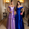 VESTIDO VITÓRIA ZIBELINE OMBRO A OMBRO - LAVANDA