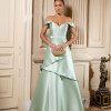 VESTIDO VITÓRIA ZIBELINE OMBRO A OMBRO - VERDE MENTA