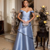 VESTIDO VITÓRIA ZIBELINE OMBRO A OMBRO - AZUL SERENITY