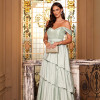 VESTIDO DE FESTA LIZ OMBRO A OMBRO - VERDE MENTA