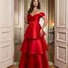VESTIDO DE FESTA MYKONOS ZIBELINE CAMADAS - VERMELHO