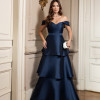 VESTIDO DE FESTA MYKONOS ZIBELINE CAMADAS - AZUL MARINHO