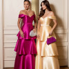 VESTIDO DE FESTA MYKONOS ZIBELINE CAMADAS - AMARELO