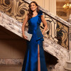 VESTIDO DE FESTA BELO HORIZONTE ZIBELINE - AZUL ROYAL
