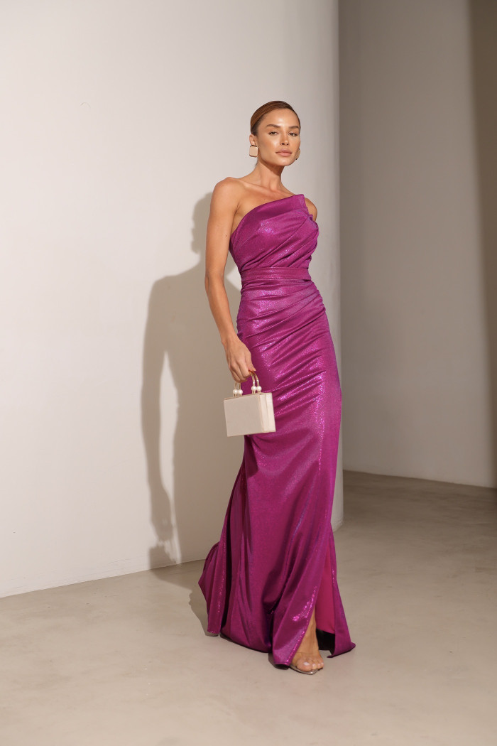 VESTIDO DE FESTA DIAMOND T.Q.C. - FÚCSIA