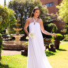 VESTIDO VALENTINA CREPE MUSSELINE NOIVINHAS - OFF WHITE
