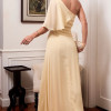 VESTIDO JAMILE LONGO UM OMBRO - AMARELO